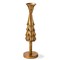 Cast Aluminum Taper Candle Holder - Antique Brass Gold, 11.5" Tall, Perfect for Christmas Decor, Small Size